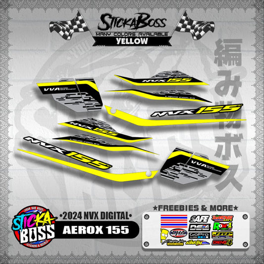 AEROX 155 DECALS ( 2024 NVX DIGITAL )【WITH FREEBIES】