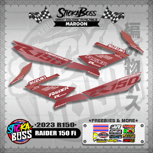 RAIDER 150 Fi DECALS ( 2023 R150 )【WITH FREEBIES】