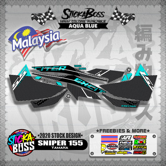 SNIPER 155 MALAYSIAN DECAL ( 2020 STOCK DESIGN )【WITH FREEBIES】