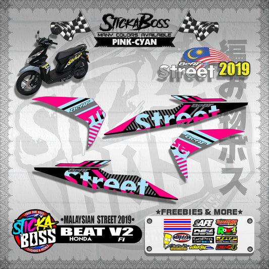 BEAT Fi V2 DECALS ( MALAYSIAN STREET 2019 )【WITH FREEBIES】