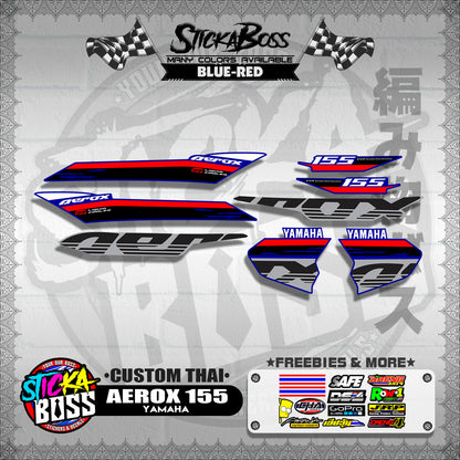 AEROX 155 DECALS ( CUSTOM THAI )【WITH FREEBIES】