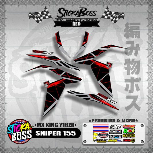 SNIPER 155 DECALS ( MX KING Y16ZR )【WITH FREEBIES】