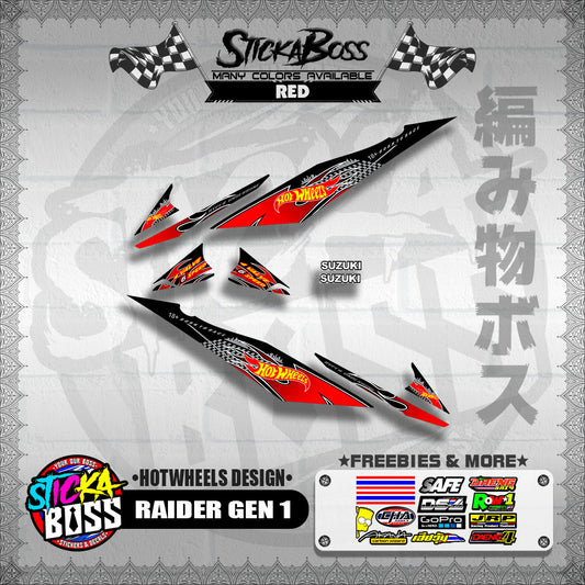 RAIDER GEN 1 DECALS ( HOTWHEELS DESIGN )【WITH FREEBIES】