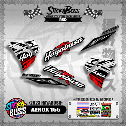 AEROX 155 DECALS ( 2023 HAYABUSA )【WITH FREEBIES】