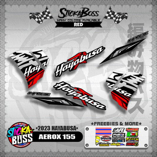 AEROX 155 DECALS ( 2023 HAYABUSA )【WITH FREEBIES】