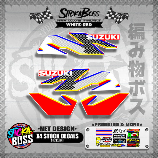 X4 STOCK DECALS ( NET DESIGN )【WITH FREEBIES】