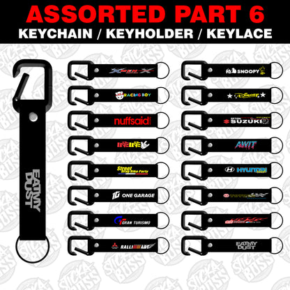 ASSORTED PART 6 KEYCHAIN / KEYHOLDER / KEYLACE