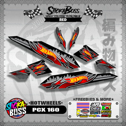 PCX 160 DECALS ( NEW HOTWHEELS )【WITH FREEBIES】