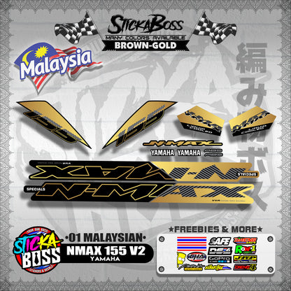 NMAX 155 V2 DECALS ( 01 MALAYSIAN ) 【WITH FREEBIES】