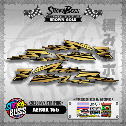 AEROX 155 DECALS ( 2020 NVX STRIPING )【WITH FREEBIES】