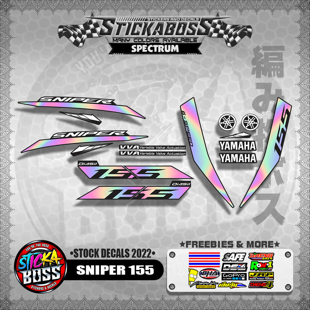 SNIPER 155 ( STOCK DECALS 2022 )【WITH FREEBIES】