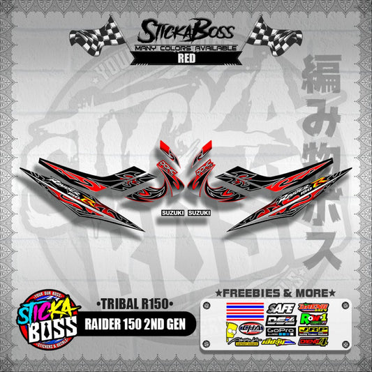 RAIDER 150 2ND GEN DECALS ( TRIBAL R150 )【WITH FREEBIES】