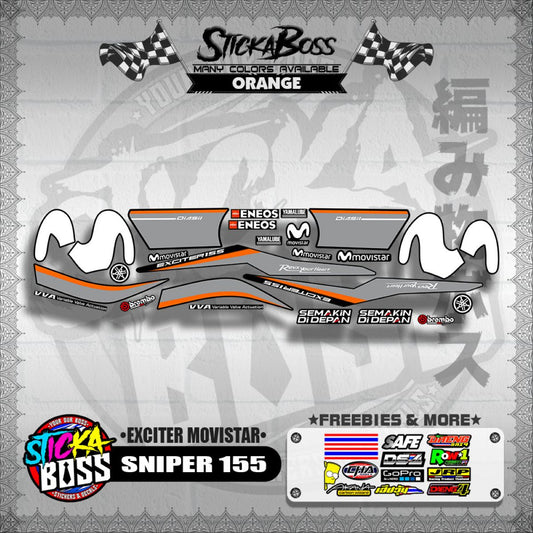 SNIPER 155 DECALS ( EXCITER MOVISTAR )【WITH FREEBIES】