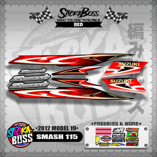 SMASH 115 DECALS ( 2012 MODEL 19 )【WITH FREEBIES】