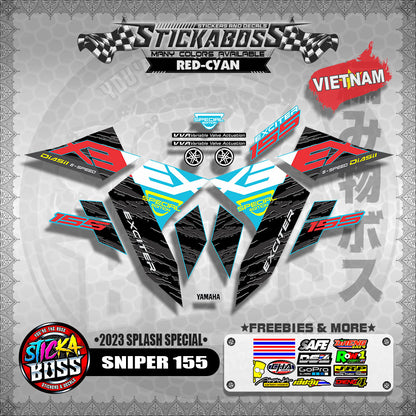 SNIPER 155 VIETNAM DECALS (2023 SPLASH SPECIAL)【WITH FREEBIES】Y16ZR / EXCITER 155