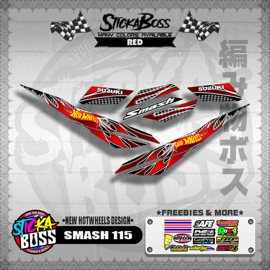 SMASH 115 DECALS ( NEW HOTWHEELS DESIGN )【WITH FREEBIES】