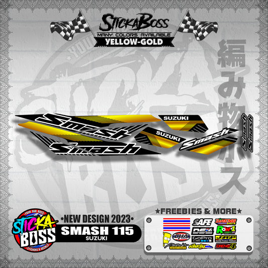 SMASH 115 STOCK DECALS ( NEW DESIGN 2023 )【WITH FREEBIES】