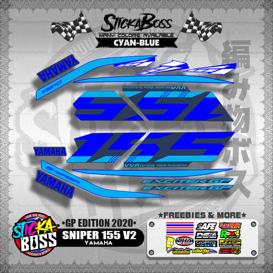 SNIPER 155 V2 DECALS ( GP EDITION 2020 )【WITH FREEBIES】