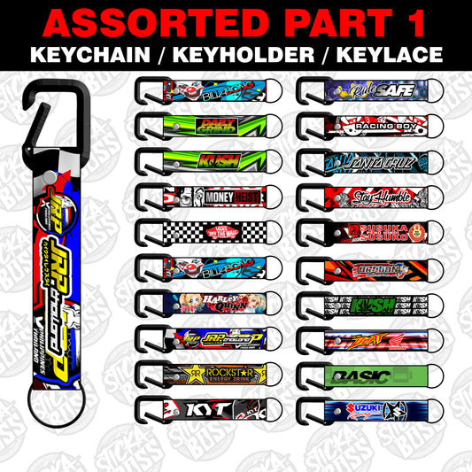 ASSORTED PART 1 KEYCHAIN / KEYHOLDER / KEYLACE