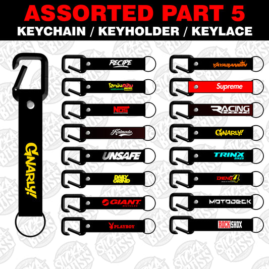 ASSORTED PART 5 KEYCHAIN / KEYHOLDER / KEYLACE