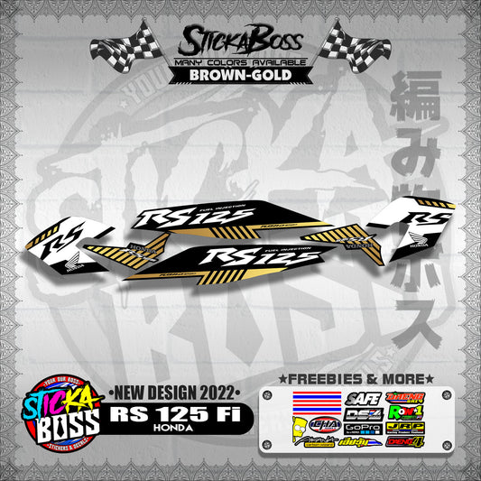 RS 125 Fi DECALS ( NEW DESIGN 2022 )【WITH FREEBIES】