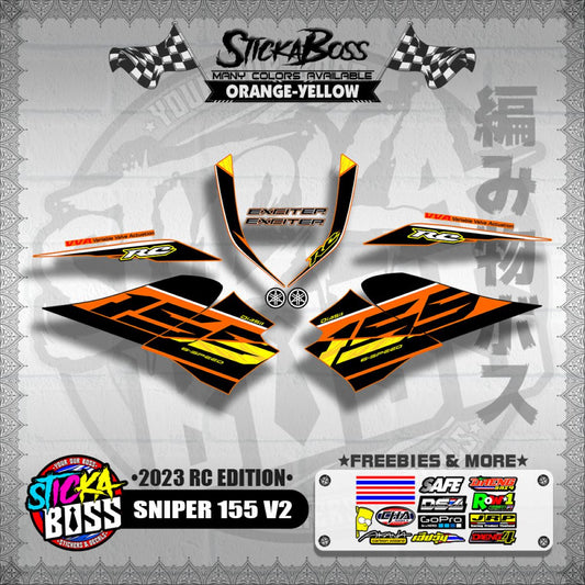 SNIPER 155 V2 DECALS ( 2023 RC EDITION )【WITH FREEBIES】