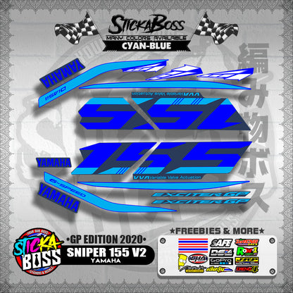 SNIPER 155 V2 DECALS ( GP EDITION 2020 )【WITH FREEBIES】