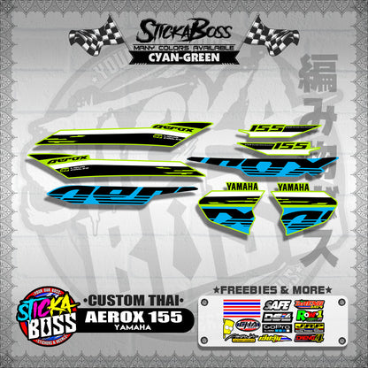 AEROX 155 DECALS ( CUSTOM THAI )【WITH FREEBIES】