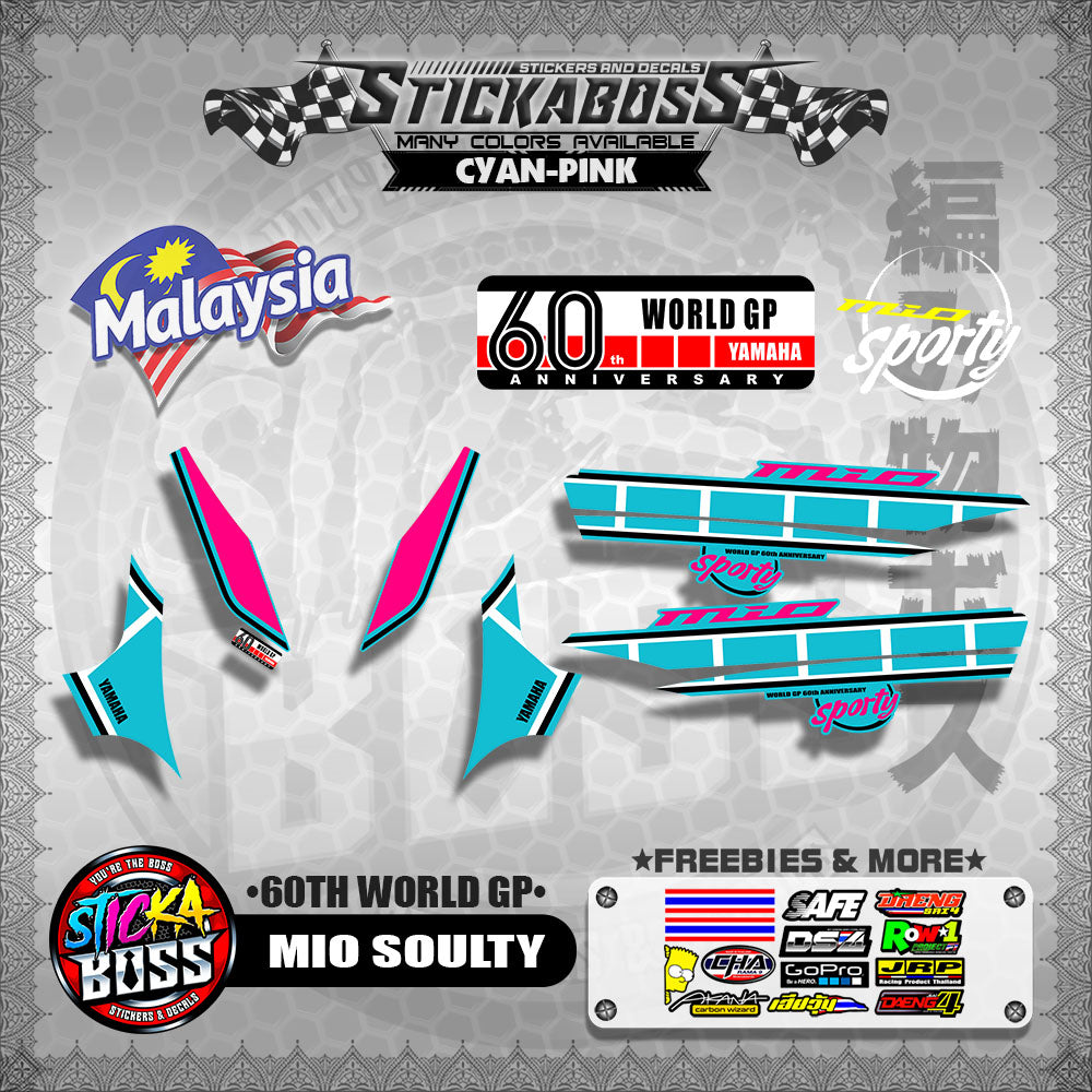 MIO SOULTY MALAYSIAN DECALS ( 60TH WORLD GP )【WITH FREEBIES】