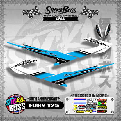 FURY 125 DECALS ( 30TH ANNIVERSARY )【WITH FREEBIES】