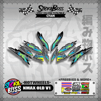 NMAX OLD V1 DECALS ( HOTWHEELS )【WITH FREEBIES】