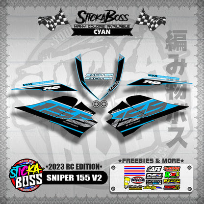 SNIPER 155 V2 DECALS ( 2023 RC EDITION )【WITH FREEBIES】