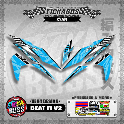 BEAT FI V2 STOCK DECALS ( VER4 DESIGN )【WITH FREEBIES】