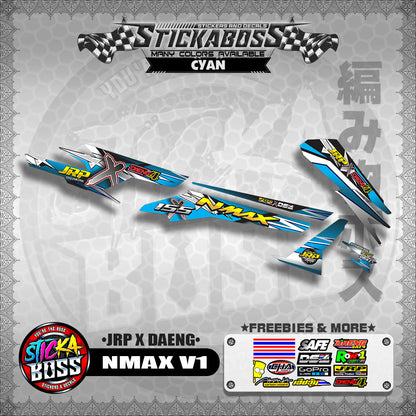 NMAX V1 STOCK DECALS ( JRP X DAENG )【WITH FREEBIES】