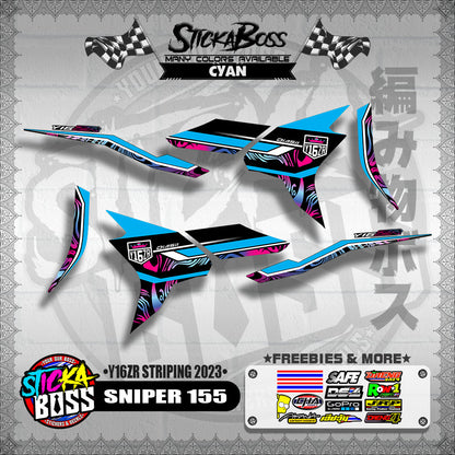 SNIPER 155 DECALS ( Y16ZR STRIPING 2023 )【WITH FREEBIES】