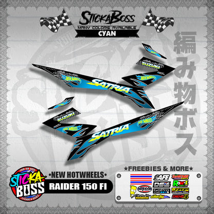 RAIDER 150 FI DECALS ( NEW HOTWHEELS )【WITH FREEBIES】