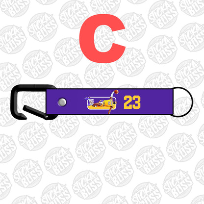 BASKETBALL KEYCHAIN / KEYHOLDER / KEYLACE