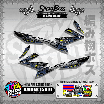 RAIDER 150 FI DECALS ( NEW FIRE SATRIA F150 )【WITH FREEBIES】