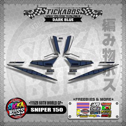 SNIPER 150 DECALS ( Y15ZR 60TH WORLD GP )【WITH FREEBIES】