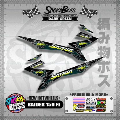 RAIDER 150 FI DECALS ( NEW HOTWHEELS )【WITH FREEBIES】