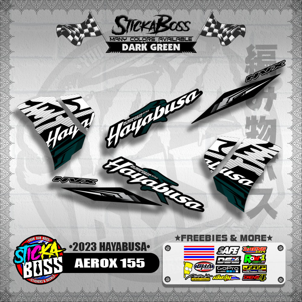 AEROX 155 DECALS ( 2023 HAYABUSA )【WITH FREEBIES】