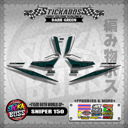 SNIPER 150 DECALS ( Y15ZR 60TH WORLD GP )【WITH FREEBIES】