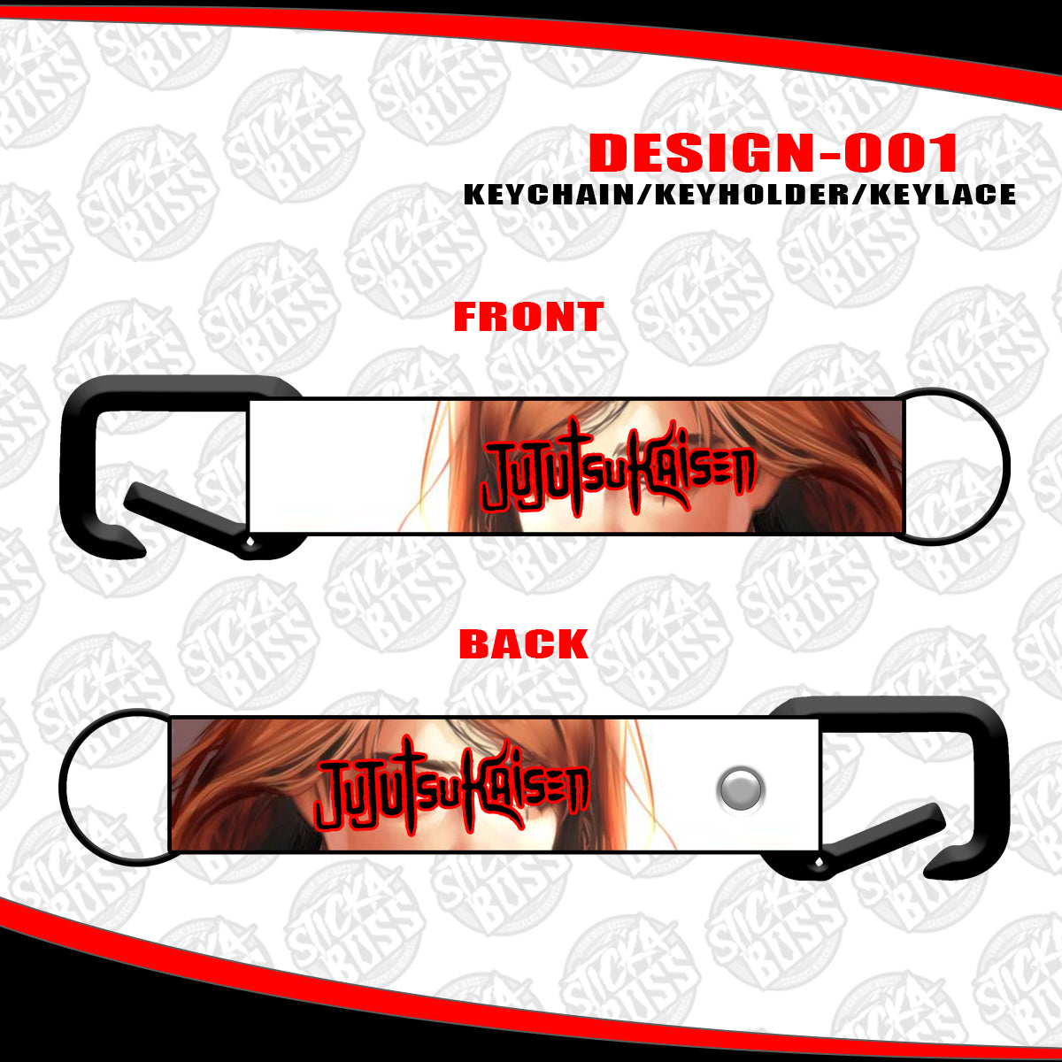 JUJUTSU KAISEN KEYCHAIN / KEYHOLDER / KEYLACE (SOLD PER PIECE)【Stickaboss】