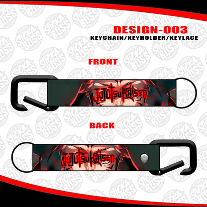 JUJUTSU KAISEN KEYCHAIN / KEYHOLDER / KEYLACE (SOLD PER PIECE)【Stickaboss】