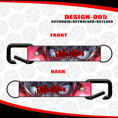 JUJUTSU KAISEN KEYCHAIN / KEYHOLDER / KEYLACE (SOLD PER PIECE)【Stickaboss】