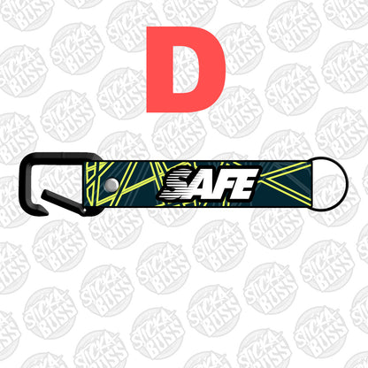 SAFE ABSTRACT KEYCHAIN / KEYHOLDER / KEYLACE (SOLD PER PIECE)