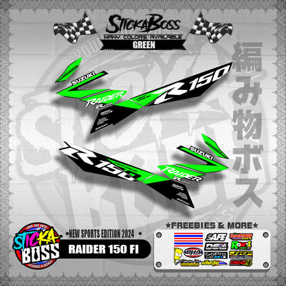 RAIDER 150 FI DECALS ( NEW SPORTS EDITION 2024 )【WITH FREEBIES】