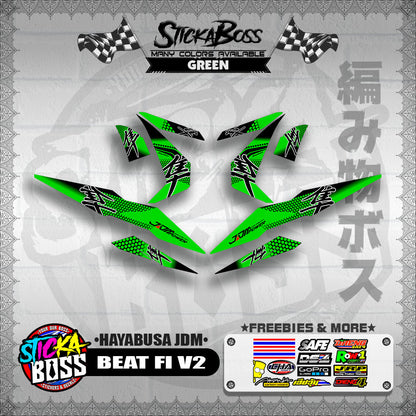 BEAT FI V2 DECALS ( HAYABUSA JDM )【WITH FREEBIES】