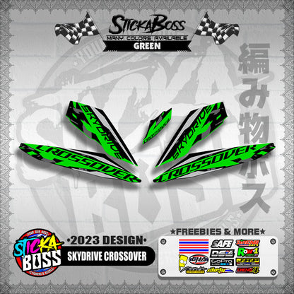 SKYDRIVE CROSSOVER STOCK DECALS ( 2023 DESIGN ) 【WITH FREEBIES】