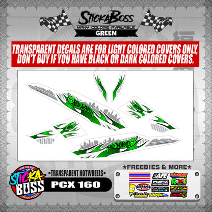 PCX 160 DECALS ( TRANSPARENT HOTWHEELS )【WITH FREEBIES】